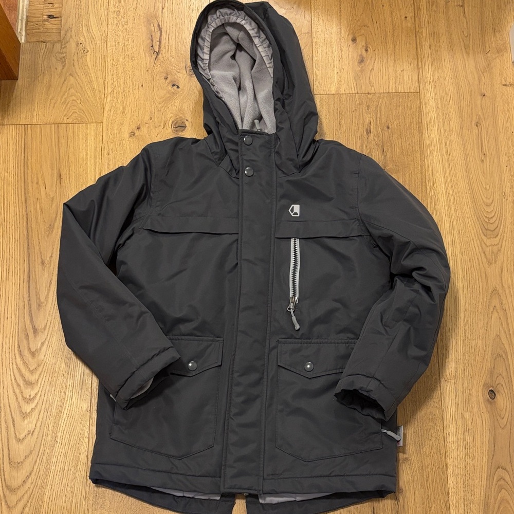 Liquido kids  Charcoal Hooded winter coat